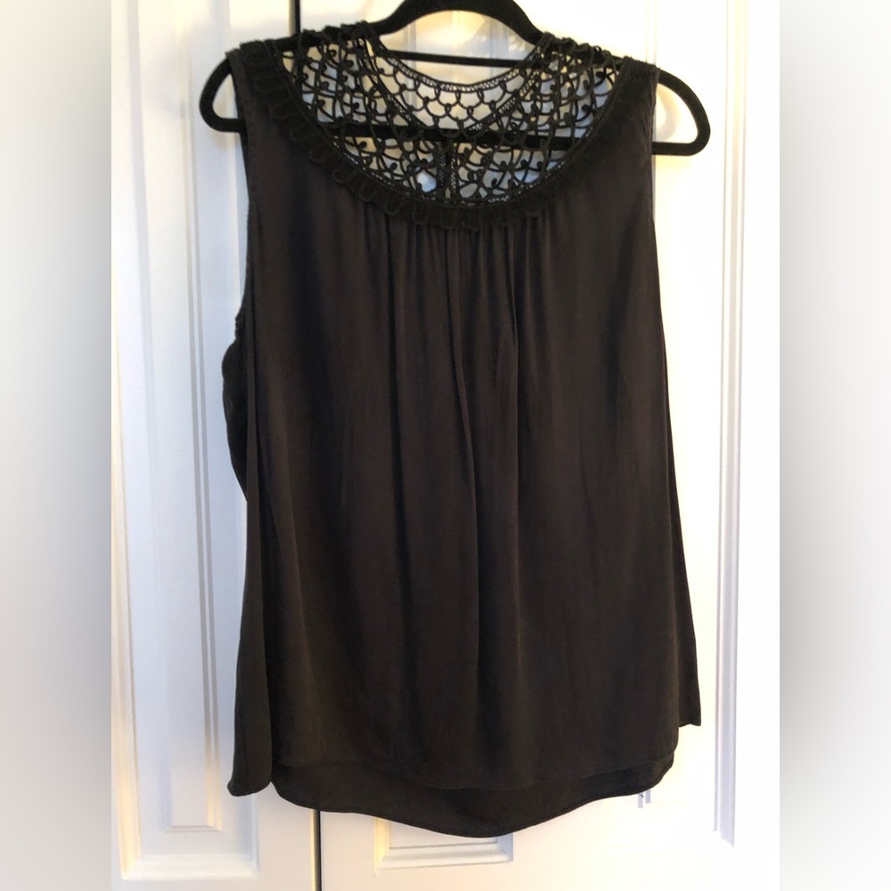 Vintage Silk Top with Collar